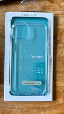 Nevox StyleShell Flex Hülle für Apple iPhone 15 Plus Transparent Tasche Case