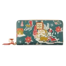 Disney Dooney & Bourke Wristlet Wallet Mickey & Minnie Mouse Christmas 2022 NWT