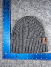 Bula Beanie Toque Adult One Size Gray Knit Wool Acrylic Blend Made Canada Ski