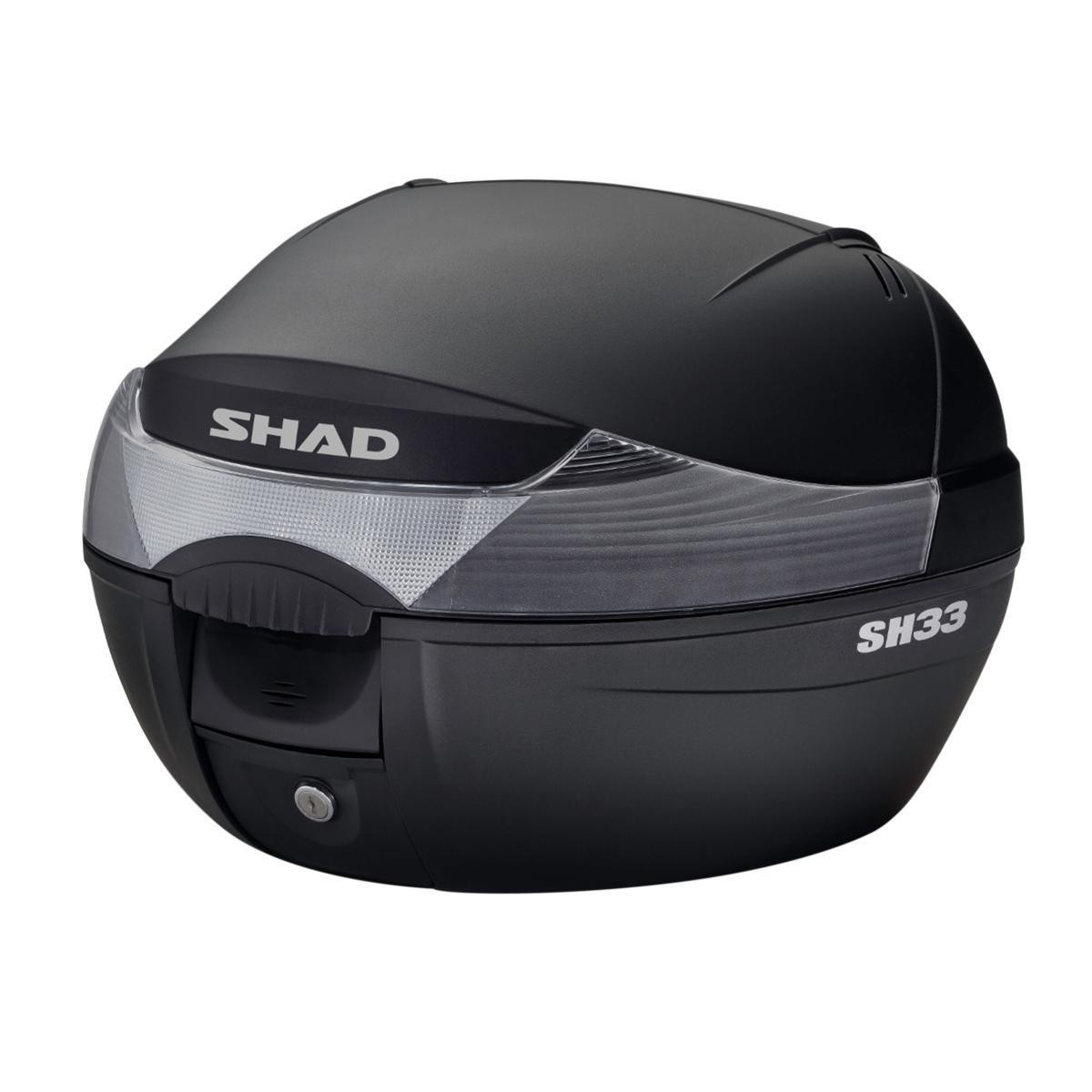Shad SH33 top case scooter maxiscooter noir 33L avec support de fixation universel