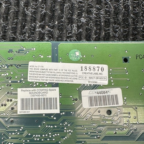 Creative Sound Blaster CT1770 SB 16 SCSI ISA Sound Card - Picture 6 of 6