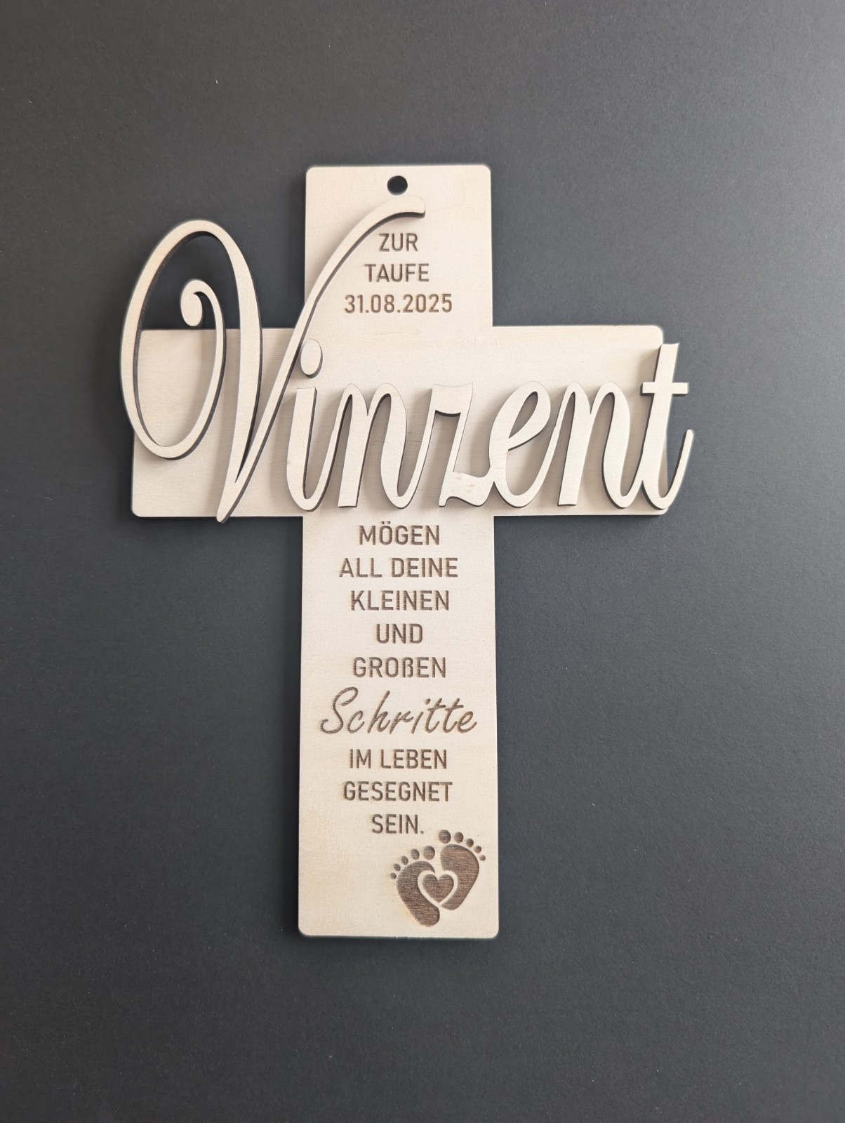 Taufkreuz Kreuz zur Taufe, Kommunion, Firmung, Geburt, Taufgeschenk Geschenkidee