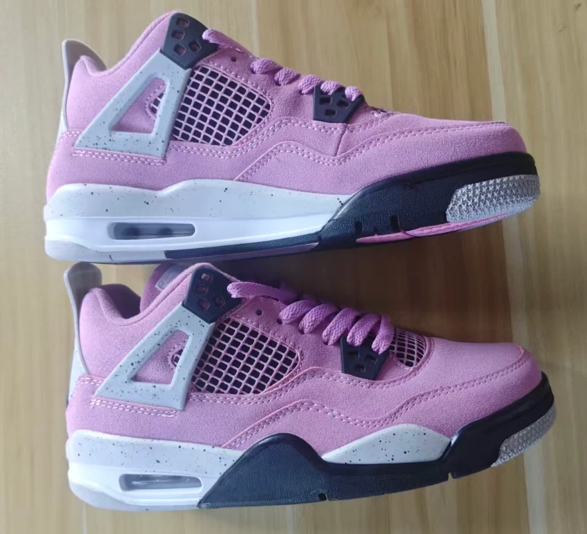 Jordan 4 "Orchid" Mid-Top Retro Basketball Shoes - Unisex - Pink - Image 3 of 4