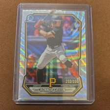 2026 Bowman Chrome Konnor Griffin Wave Refractor SP /350 #BCP-92 Pirates