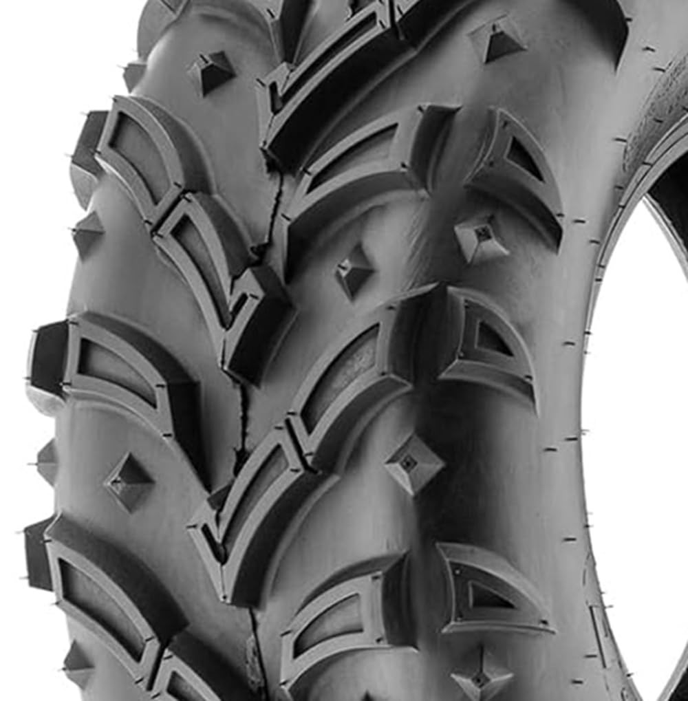 TROPOW 25x10-12 ATV/UTV Tires - Set Of 2 Light Mud Tires, 6-Ply Rating For Off-Road