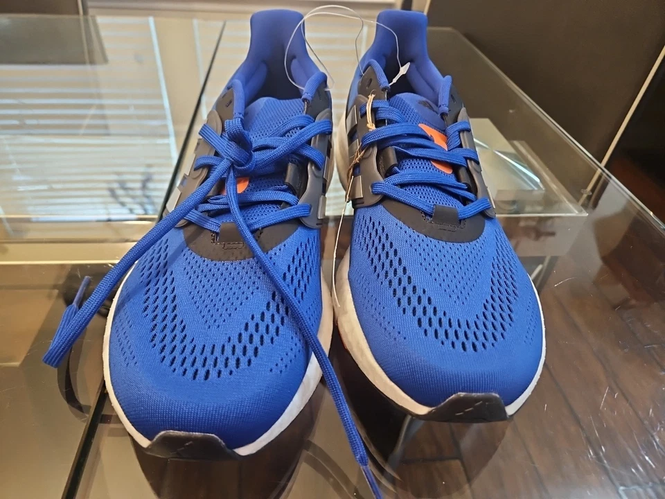 Adidas Pureboost 22 Mens Running Shoes Size 11 Royal Blue/Matte Silver/Core - Image 2 of 4