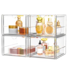 Versatile Acrylic Makeup Organizer, Drawer Organizer - Transparent Desktop St...
