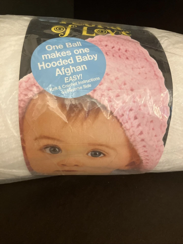 Пряжа марки Lion Pound of Love однотонная белая 16 унций 1020 ярдов 100 средний 4 акрила - Изображение 2 из 4