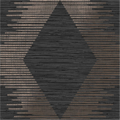 Chic Black & Rose Gold Geo Wallpaper for Elegant Home Interiors