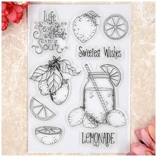 Sweetest Wishes Lemonade Clear Stamps for Card Making Decoration and DIY Scra...