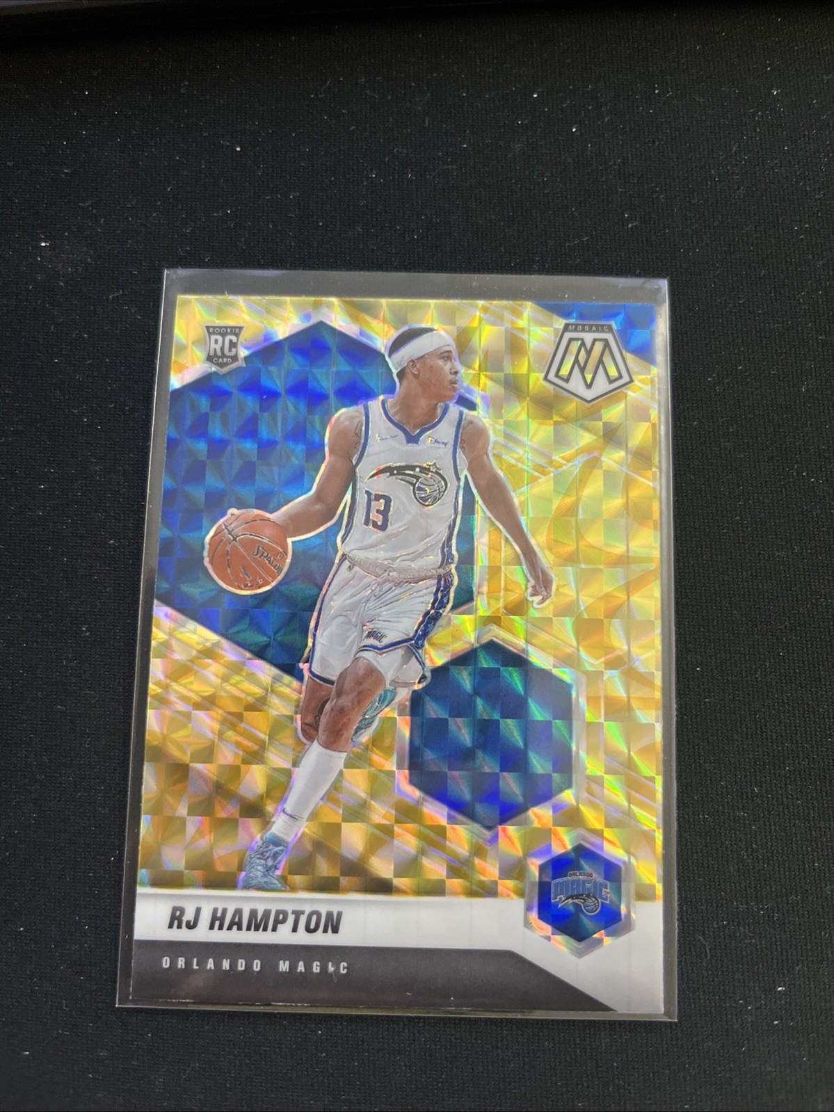 2020-21 Panini Mosaic Basketball Yellow Reactive Prizm Rj Hampton #233