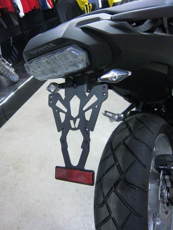 Support de plaque V PARTS noir Honda NC750X anti vibrations