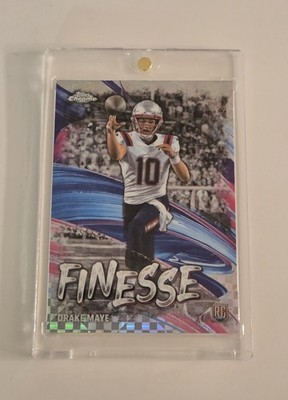 2024 Topps Chrome Finesse Drake Maye #F-2 X-Fractor RC   