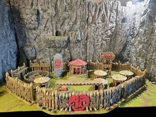 Built Painted Orcs Camp Terrain Orc & Goblin ...