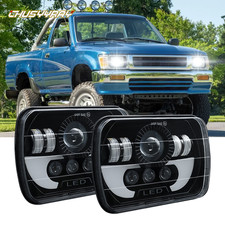 7x6"inch LED Headlights Hi/Lo DRL Sealed 5X7" For International 4700 4900 8100