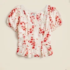 Rouje X J.Crew Poet top in vintage floral 2