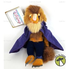 Disney Store Beauty and the Beast Mini Bean Bag Beast 8" Plush Toy with Cloak
