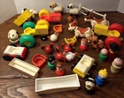 Vintage Fisher-Price Little People Farm Barn 915 Animals Accessories Lot Of 32