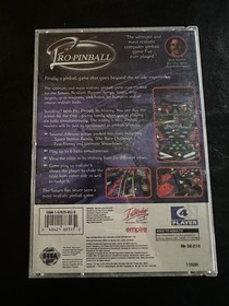 Pro Pinball Sega Saturn, 1996 Complete CIB w/ Registration Card Tested WOrking