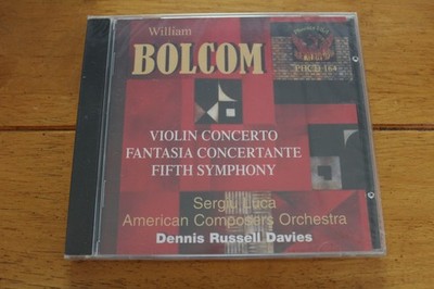 William Bolcom CD Violin Concerto Fantasia Concertante Fifth Symphony Classical
