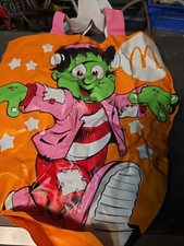 Vintage McDonalds Halloween Vinyl Trick or Treat Happy Meal Bag READ