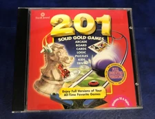 Vintage 2001 Solid Gold Games Software on CD ROM
