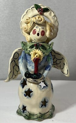2001 Blue Sky Corp Ceramic Angel Collectible Signed by Heather Goldminc -RARE