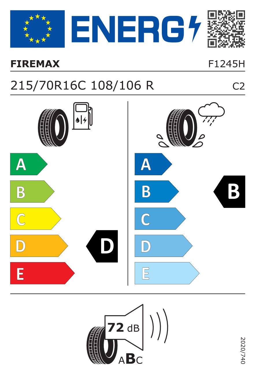 Pneu été Firemax FM913 215/70 R16C pour camionnette et utilitaire