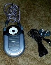 Coby CX-7 AM/FM Radio w/ Dynamic Bass Boost System, Headphones/ Earbuds