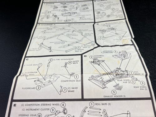 Vintage Johan 1969 Javelin Funny Car - Instruction Sheet - 第 3/9 張圖片
