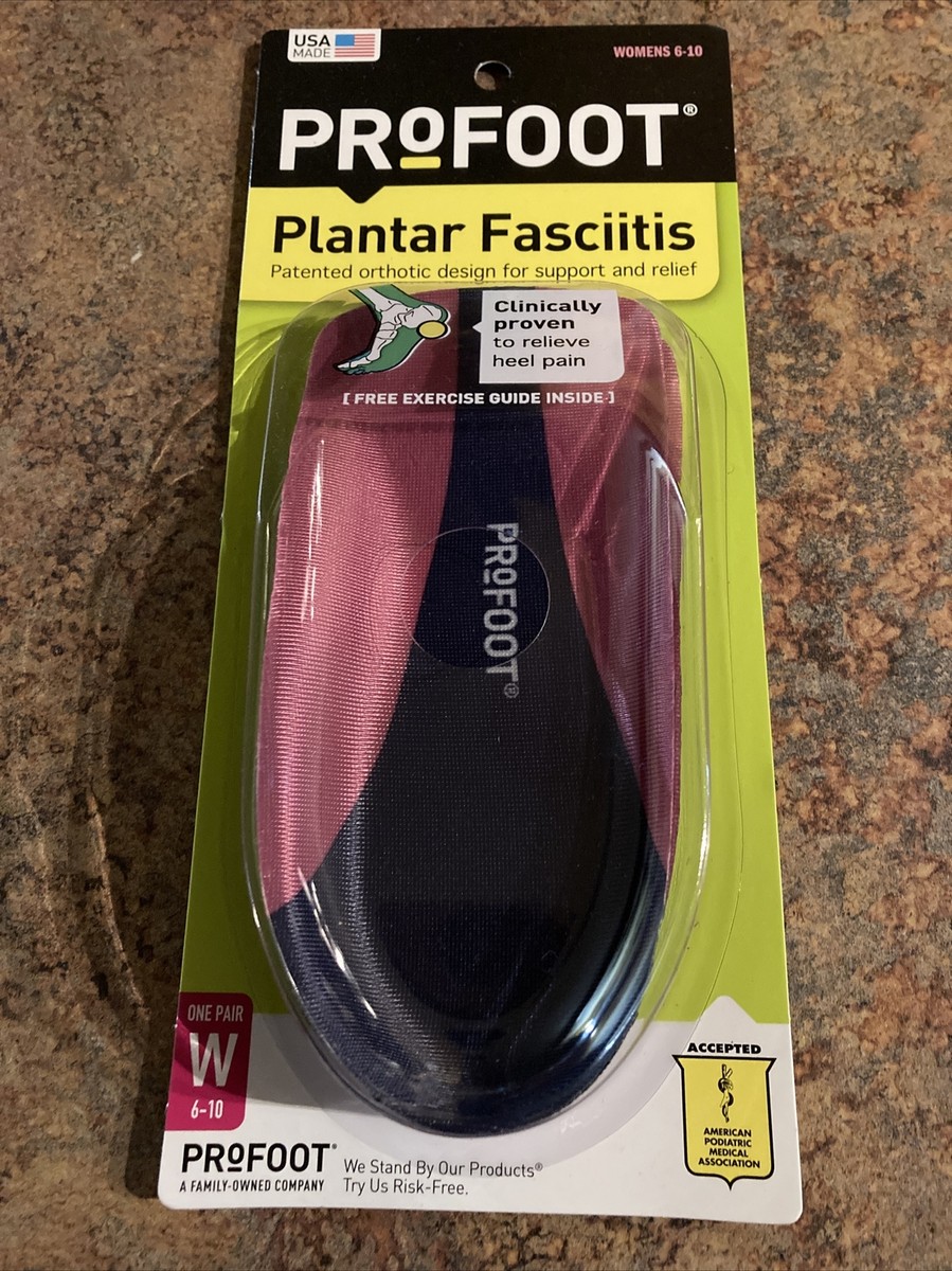 Womens size 6-10 Profoot plantar fasciitis insoles *NEW in pkg*
