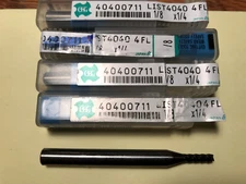 NEW 1/8 OSG SOLID CARBIDE ENDMILL 4 FLUTE EXOCARB WXS COATED WORKS ON HARD STEEL