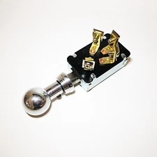 Hot Rod KEYLESS Ignition Dashboard Switch- Custom 'Shoebox' Knob / Bezel
