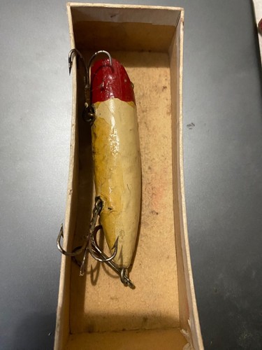 Heddon Dowagiac Elritze Angelköder Vintage Holz - Bild 2 von 6