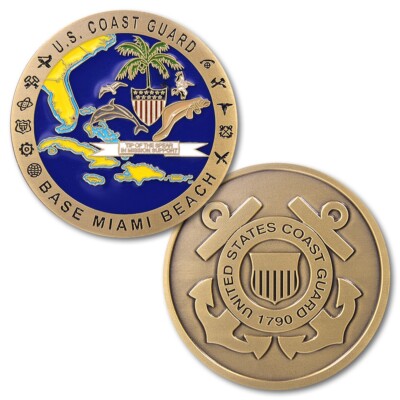 US Coast Guard USCG Miami Beach Challenge Coin