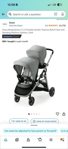 Graco Ready2grow 2.0 Double Stroller - Rafa