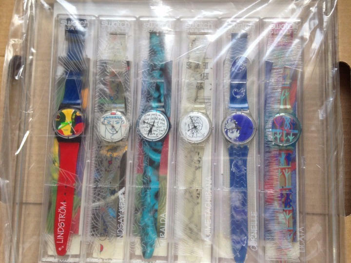 1995 SWATCH The Artists Set of 6 Limited Edition Crazy Rare 1995 SWATCH The Artists Set of 6 Limited Edition Crazy Rare
