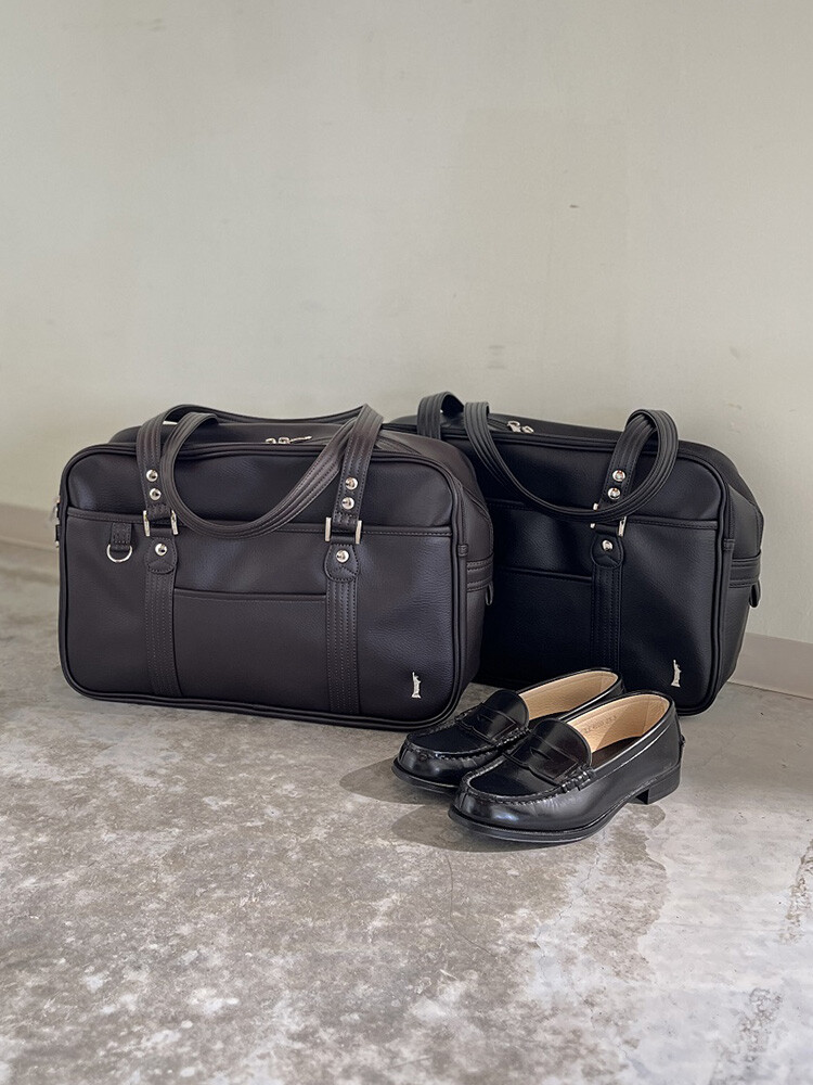 East Boy Venus 219009 Synthetic Leather Bag, Chocolate × silver 