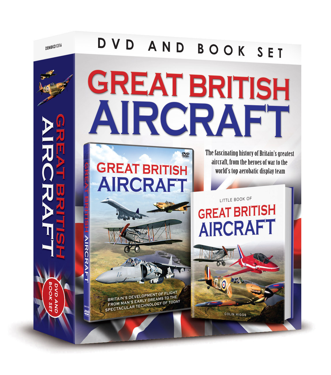 GREAT BRITISH AIRCRAFT BOOK AND DVD SET Hurricane , Spitfire and More - Gift Set