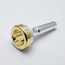 Genuine Denis Wick 24K Gold Rim Cup Trombone Mouthpiece, 12CS Small Shank NEW
