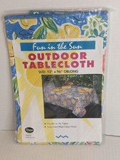 Elrene Fun In The Sun Outdoor Vinyl Tablecloth Floral 52" x 96"