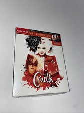 Disney's CRUELLA 4K UHD+BLURAY+DIGITAL TARGET EXCLUSIVE ART EDITION  WITH PRINTS