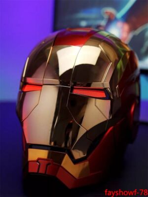 Autoking Iron Man Gold MK5 Helmet Electronic Voice Activated