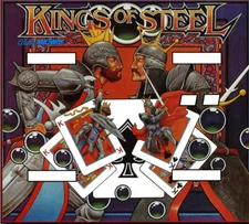 Bally Midway Kings of Steel Pinball Machine Translite