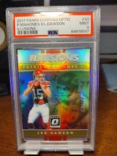 Patrick Mahomes 2017 Donruss Optic II / Len Dawson Illusions RC PSA 9