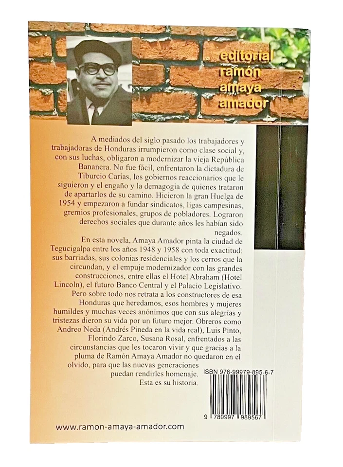 Constructores by Ramon Amaya Amador. Honduras. Spanish Edition. Honduras. - Image 2 of 2
