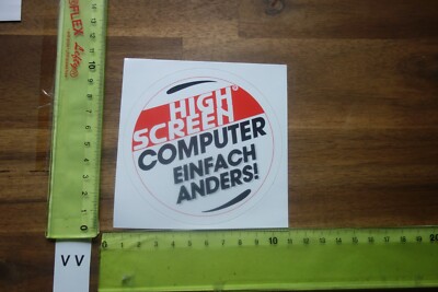Alter Aufkleber Büro Computer Software Internet HIGH SCREEN (VVB)