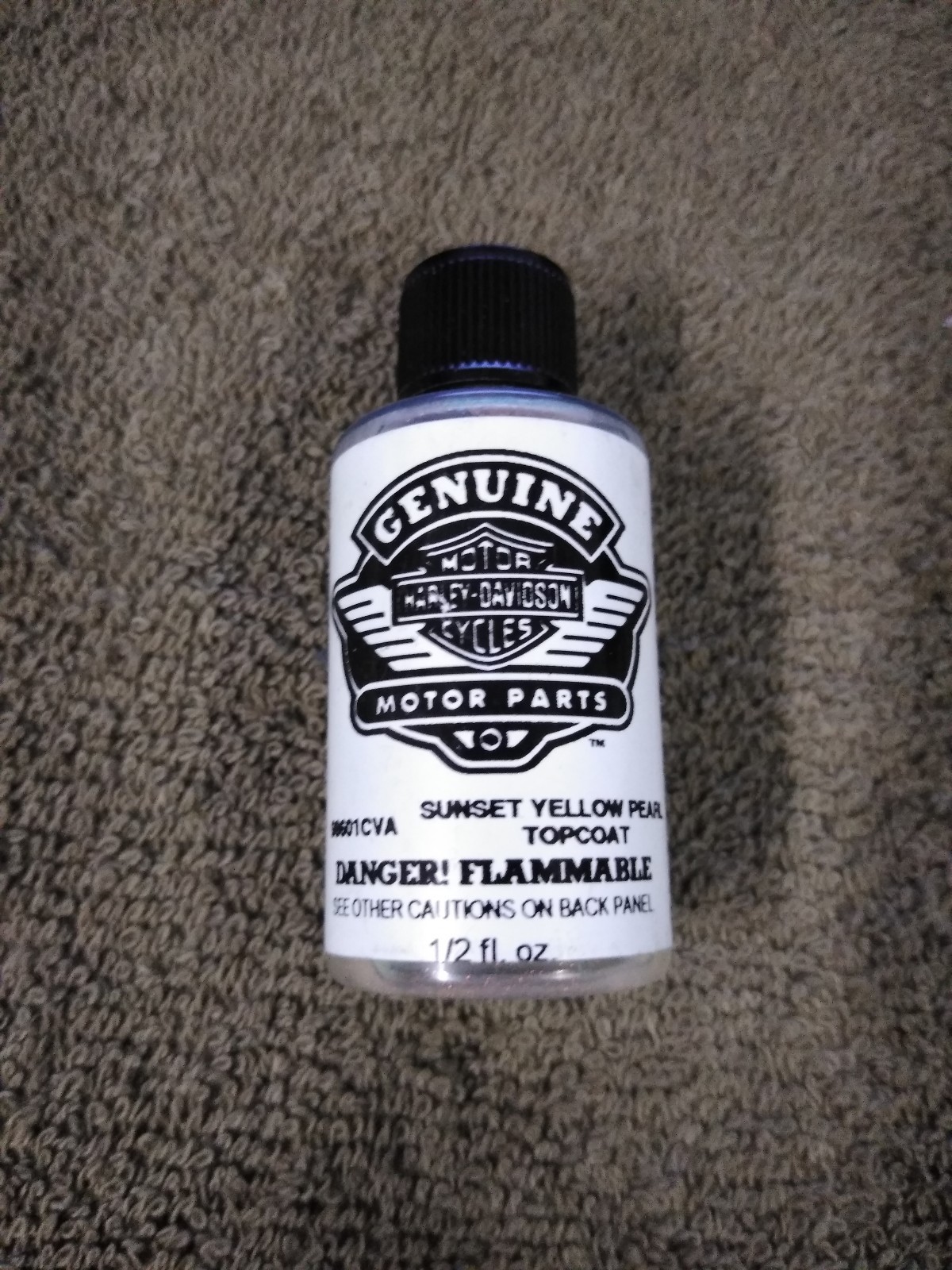 NEW Harley Davidson Touch Up Paint 1/2 fl oz. / 98601CVA Sunset Yellow Pearl TC eBay