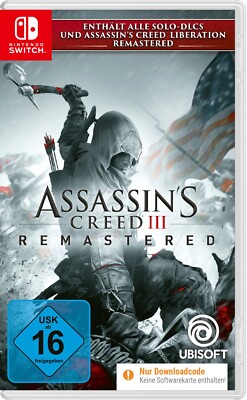 Assassin's Creed 3 Remastered (Code in a Box) - Nintendo Switch (NEU & OVP!)