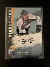 2007-08 Be A Player Signatures #S-WE Shea Weber Also A 12-13 Team Score Insert+4